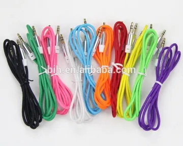 3.5mm fabric aux auxiliary cord 3.5MM Stereo AUX Cable