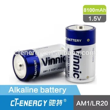 Alkaline Battery Type and 1.5V Nominal Voltage D battery LR20 1.5V