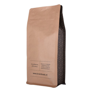 Top Impresión Material laminado Lague Notch Bolsas de café personalizadas