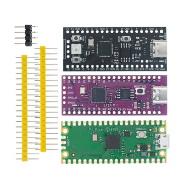 Raspberry Pi Pico Board RP2040: micro-ordinateur à faible puissance du bras à deux noirs