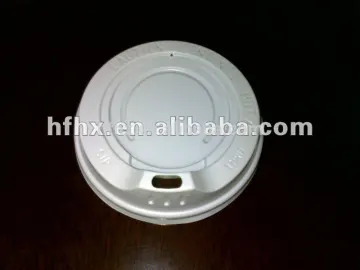 80mm and 90mm white/black PS plastic sipper lids for paper cup