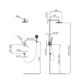 Caparplus shower set for concealed installation 2 function