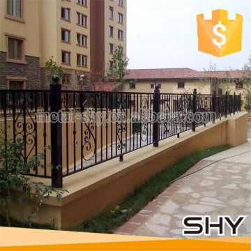 Estate perimeter wrought iron decorative fence