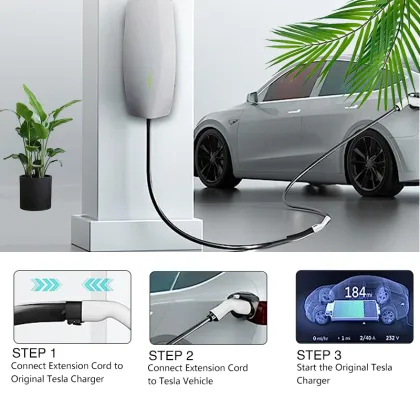 Smart New Energy Car Electric Charging Pile Cord - Tesla to Tesla Extension Cable