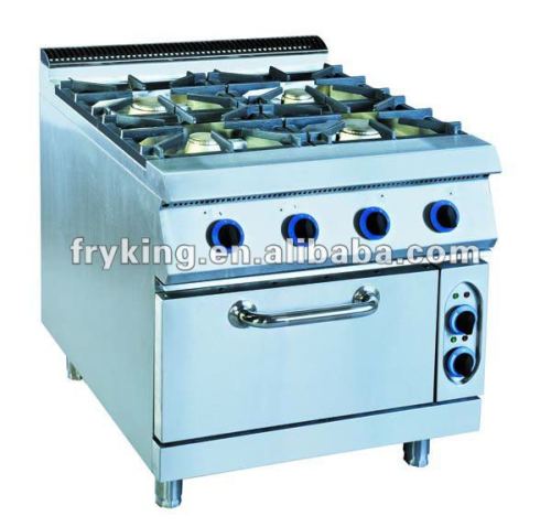 Hotel Kitchen Equipment Gas Range with Electric Oven