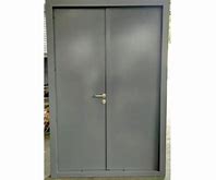 Steel door (not 50 double wrapped door frame)