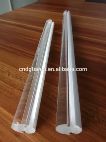 Acrylic clear and milky coextruded rod