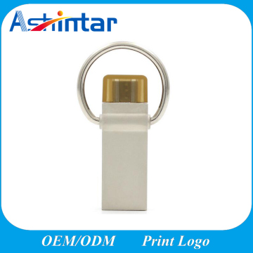 Mini Keyring USB Stick Waterproof USB Memory Metal Phone USB Flash Drive