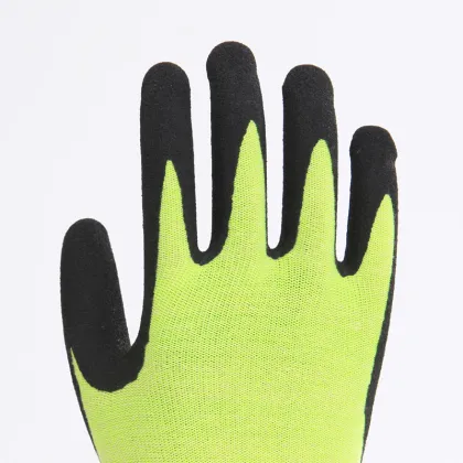 Nitrile Coated Polyester Labor Protective Safety Gloves