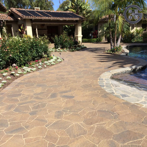 Плитка с эффектом натурального камня для бассейнов