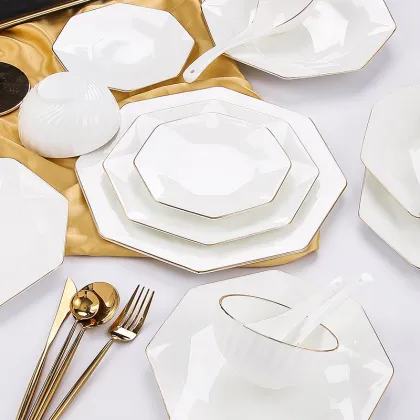 white dinner set bone dinnerset porcelain dinnerware set