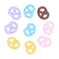 Hot Sale 100Pcs Mixed Resin Flatback Cookies Flat Back Cabochon Kawaii Resin Heart Biscuit Bread Dessert Doll House Accessories