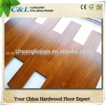 C&L natural color smooth Burma teak hardwood flooring