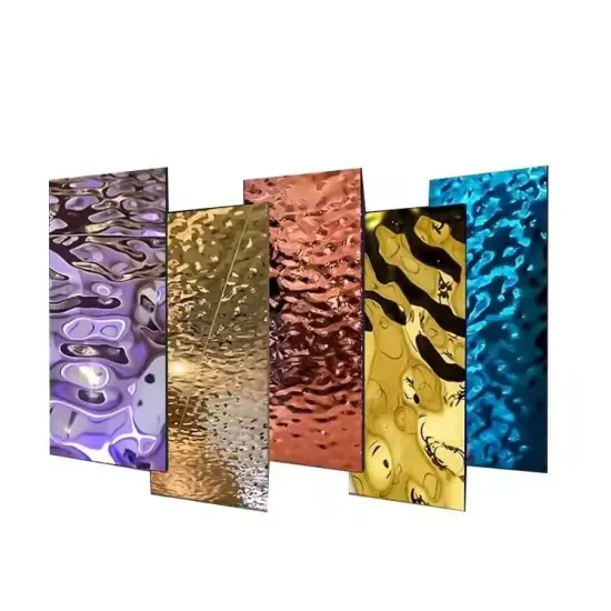 China's Top-Selling 304 Stainless Steel Sheet with Water Ripple Stamped Metal Plate in Hot Demand