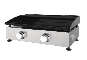 Two Burner Cold-Rolled Steel Gas Griddle