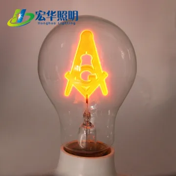 Masonic Edison Style Incandescent Light Bulb A60 A19 E27 for Pendant Light
