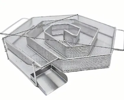 Stainless Steel Smoke Tray for Outdoor Barbecue Cold Smoke Generator
