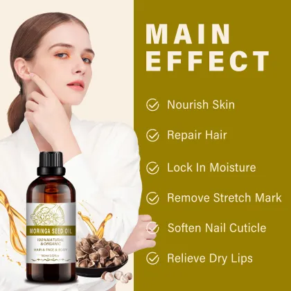 Wholesale bulk natural Moisturizer For Skin Hair Moringa Oil