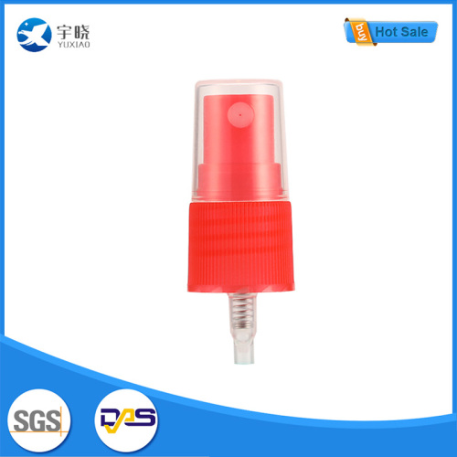 Красная пластиковая прозрачная крышка насоса для распыления мелкого тумана