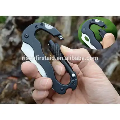Promotional mountain climbing carabiner/D shape carabiner/locking steel carabiners