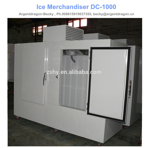 Auto-defrost ice merchandiser DC-1000 big capacity for indoor use