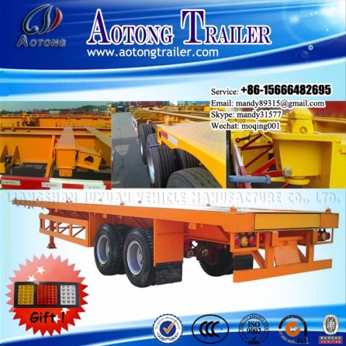 20ft single axle flatbed trailer