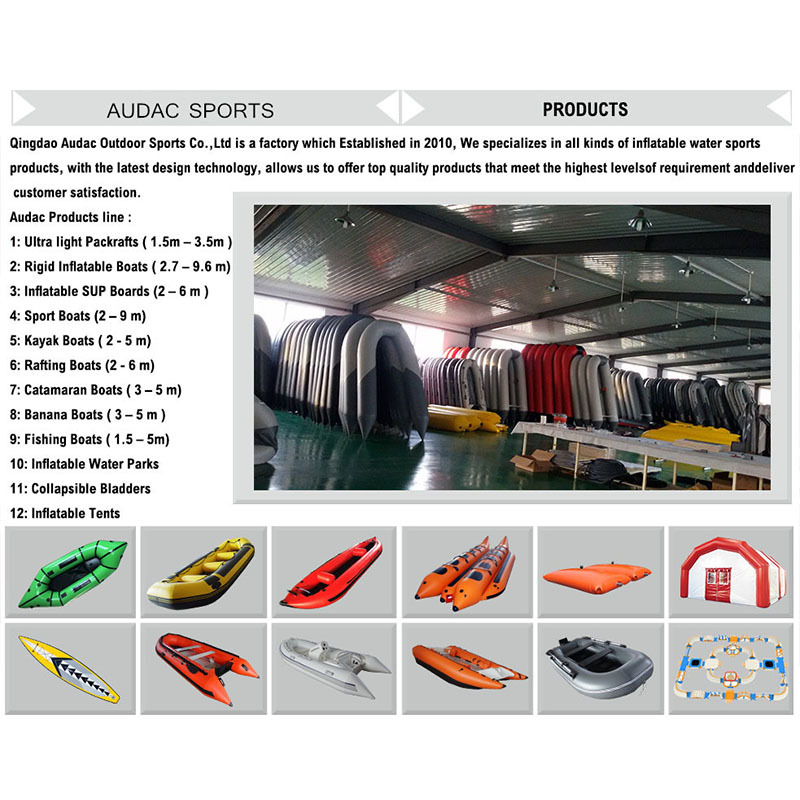 Durable Drop-Stitch Folding Inflatable Single-Seat Sea Fishing Pedal Kayak