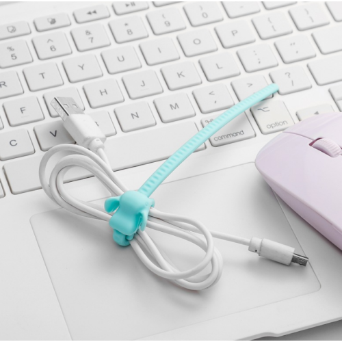 Custom Elephant Design Kabel USB Organizator Silikonowe krawaty