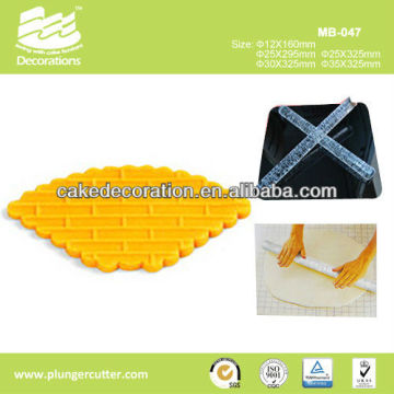Fondant Cake Decoration Embossing Rolling Pins / non stick