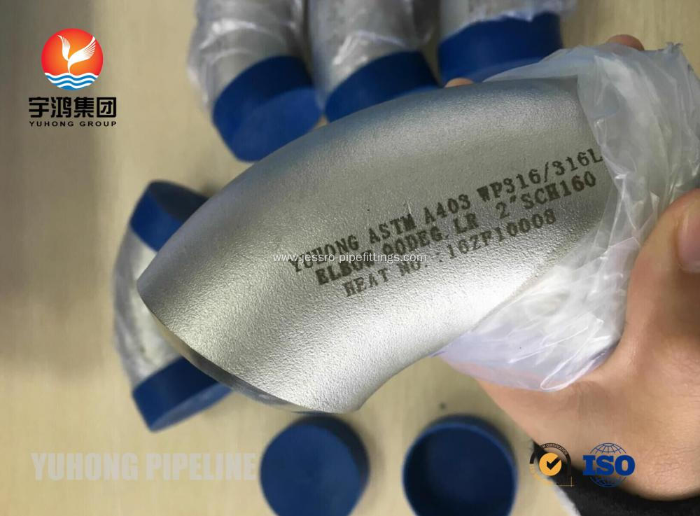 JIS B 2312 SUS316L BUTT WELD FITTING , BV MODE II OR ABS CERT FOR SHIP BUILDING APPLICATION