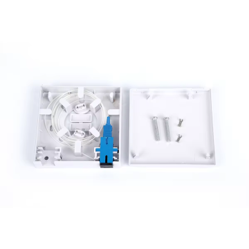 2-Core ABS Plastic OTB ODB FDB Optical Fiber Indoor Terminal Box with SC UPC Adapter