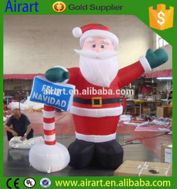 low price giant inflatable santa claus christmas gift decoration standing giant inflatable santa claus