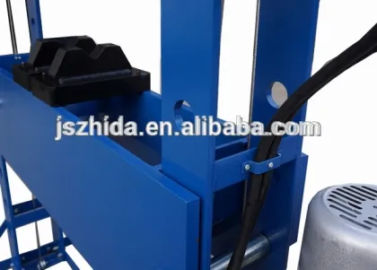 100Ton Electric Shop Press with Hand Winch Grid Guard