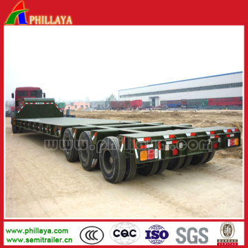 3lines6axle 100-150tons Transport Heavy Machine Low Bed Trailer