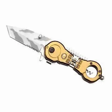 Pocket Knife, Made of Stainless Steel with Aluminum Handle, Folder/Folding/Folder Knife
