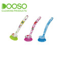 Flower Printed Kitchen Pot Cleaning Brush DS-206Y