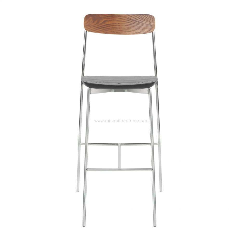 New design minimalist wooden sia bar stool