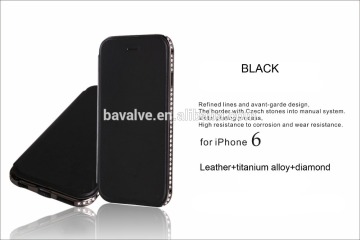 For Apple iPhones Compatible Brand Leather Material cell phone case for iphone 6