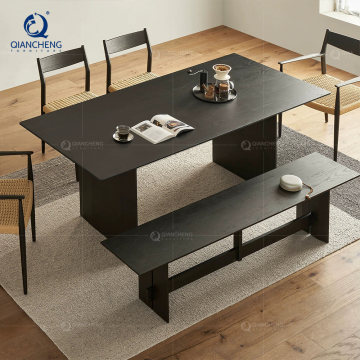Duurzame multidi-persoons eettafel: houten keukenmeubels van goede kwaliteit voor 7/8/10/12 zitters, geschikt voor huis, restaurant en hotel