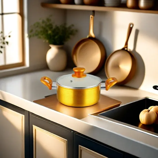 Hot Selling Aluminum Alloy Non-Stick Soup Pot with Induction Bottom for Cooking