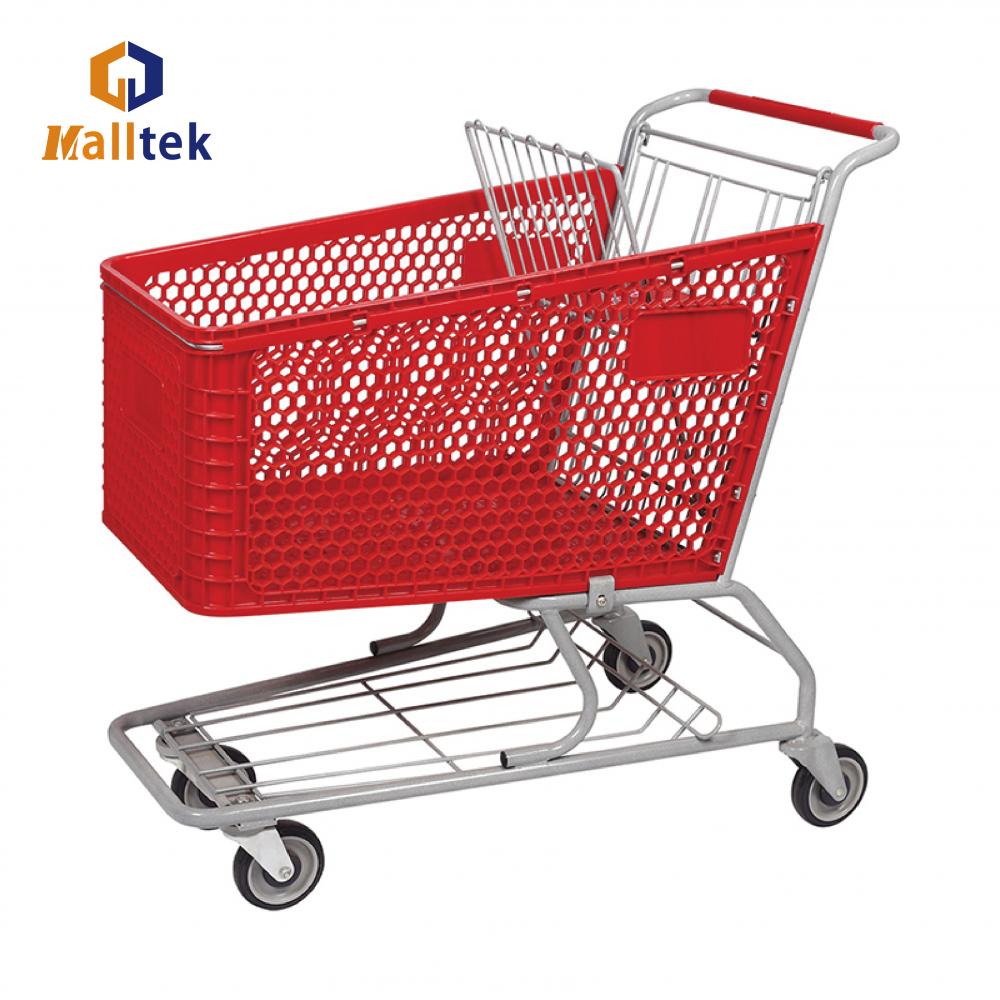 Half Plastic Shopping Trolley 1