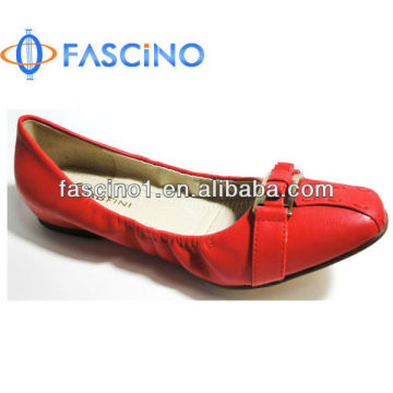 Comfortable ladies leather flat shoes
