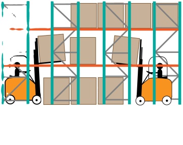 Xinzhongya Heavy Dut Stahlpaletten -Racking -System