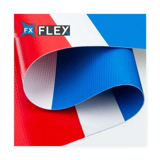 FLFX Waterproof Outdoor Blackout Awning Fabric - PVC Striped Tarpaulins