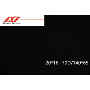 100%Cotton black fabric 20*16+70D/114*38