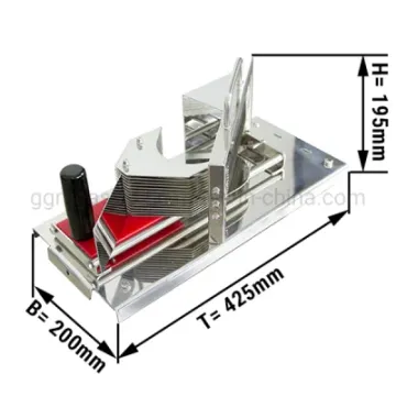 Premium Stainless Steel Fruit Slicer Restaurant Tomato Slicer Manual with Handle