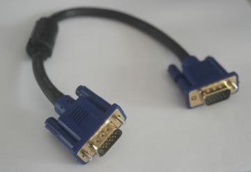 Cabletolink Gold Plated VGA Monitor Cable with Ferrites 1Feet, Bare Copper