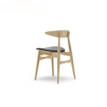 Ch33 Dining Stacking Chair With Upholstered Seat