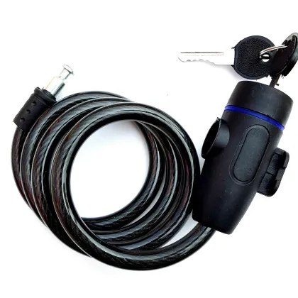 Circle Shaped Key Lock for Bicycle Steel Cable Anti-Theft Car Lock