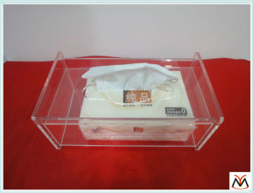 clear napkin holder,acrylic napkin holder,tissue box holder
